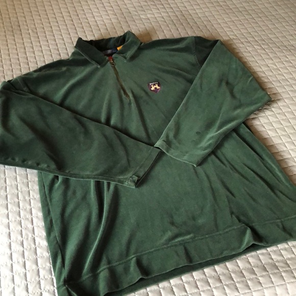 Tommy Hilfiger Other - 🌿Classic Tommy Hilfiger Green Velour Pullover